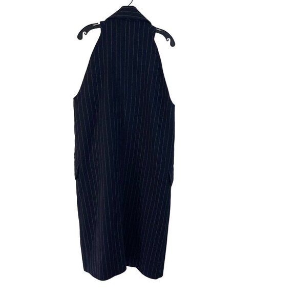 Baum Und Pferdgarten Womens Coat Size Small Blue Pinstripe Pockets Darla Wool - Picture 2 of 10